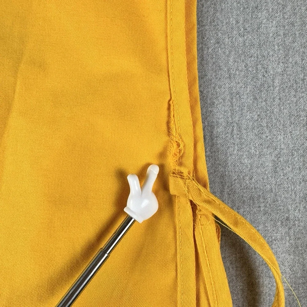 Vintage Whole Foods Market Bellaire Child Apron Made USA Yellow‎